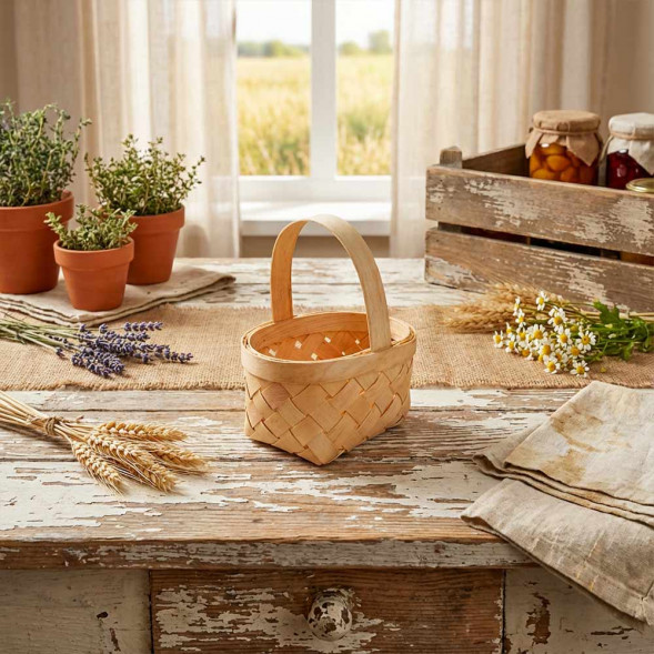 Корзина МИНИ секвойя размер 8,5*6*5/11,5см