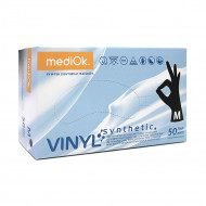 Перчатки синтетический винил черные MediOk M, L, XL