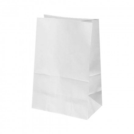 Пакет бумажный белый с прямоугольным дном 70г/м2 размер 29*22*12см уп 10шт