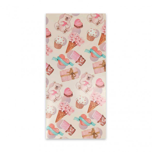 Конверт для денег Сладости 8*16,5см арт 339