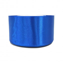 Лента атласная синяя размер 5см*23м
