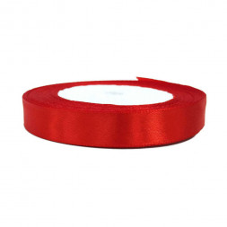 Лента атласная красная размер 1,5см*23м
