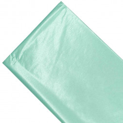 Бумага тишью в листах жемчужная ГОЛУБАЯ размер 50см*66см