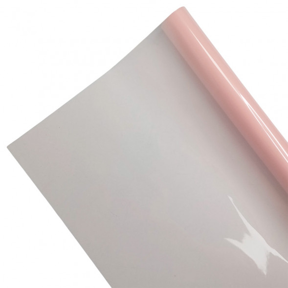 Пленка в рулоне гласс полупрозрачная пудра размер 58см*10м 45мкм