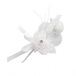 Бутоньерка с сердечком размер h-15см