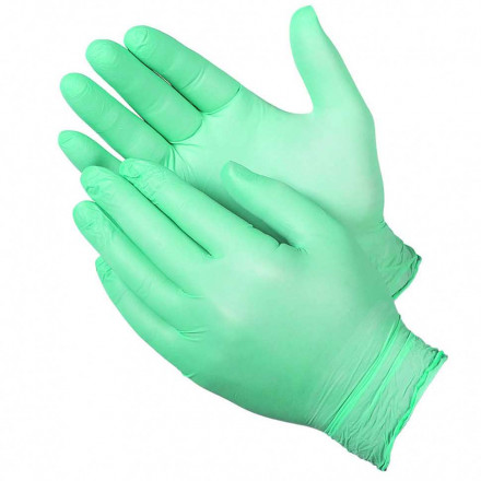 Перчатки нитрил зеленые 10 пар XS  