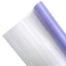 Органза СНЕГ в рулоне сиреневая размер 70см*9м