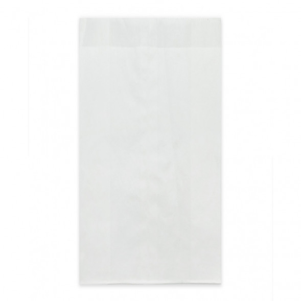 Пакет бумажный белый с ламинацией с плоским дном 40г/м2 17,5*9*2см уп 10шт