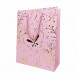 Пакет ЛЮКС Бабочки с золотым тиснением размер 18*23*10см