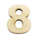 Декор из дерева Цифры 3см