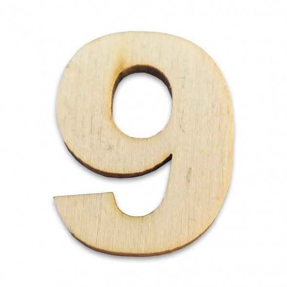 Декор из дерева Цифры 3см