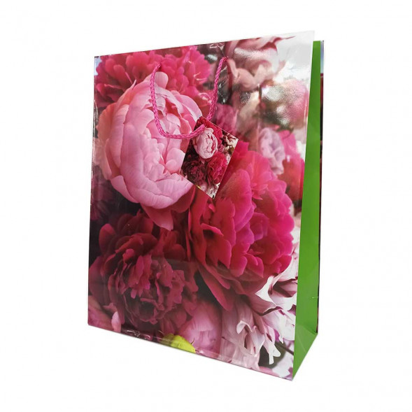 Пакет ламинированный Цветы размер 26*32*10см