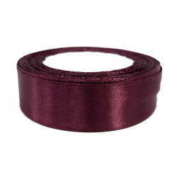 Лента атласная бургунди размер 2,5см*23м