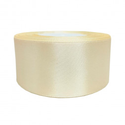 Лента атласная слоновая кость размер 4см*23м