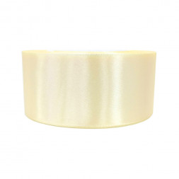 Лента атласная слоновая кость размер 4см*23м