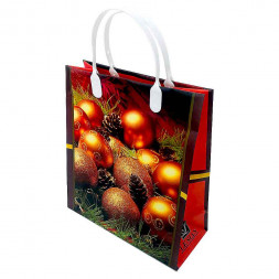 Пакет сумка размер 23*26см Оранжевые шары