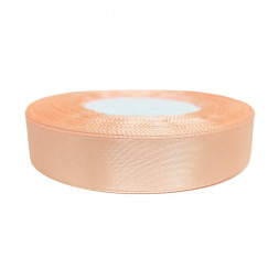 Лента атласная светло-персиковая размер 1,5см*23м