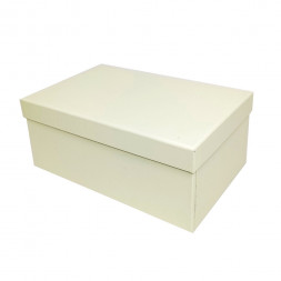 Коробка прямоугольная однотонная шампань в 2-х размерах