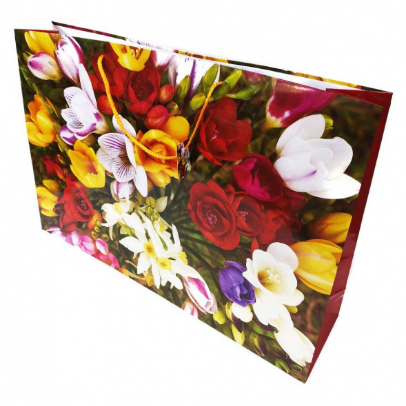 Пакет ламинированный Цветы размер 62*42*15см