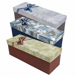 Коробка прямоугольная с бантиком размер 23*9*9см