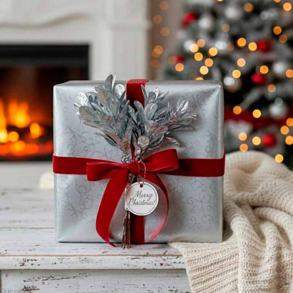 Связка веточек серебро Н-12см