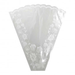 Конус прозрачный с рисунком Елена размер 50*60см уп 50шт
