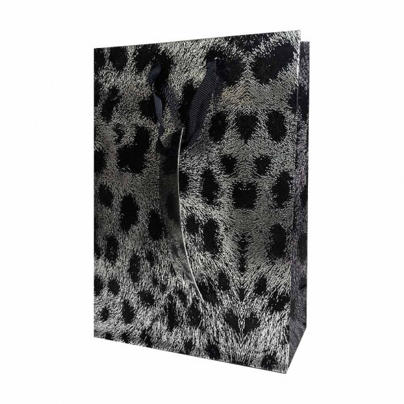 Пакет ЛЮКС Леопард размер 14*20*7см