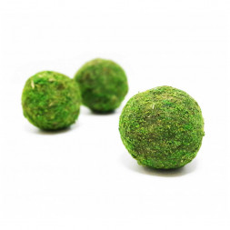 Шар из мха декоративный зеленый D-9см  