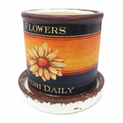 Кашпо керамическое Цветок размер 7*7см