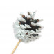 Шишки сосновые иней на вставке Н-38см уп 10шт