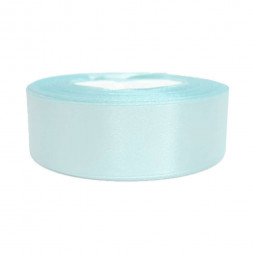 Лента атласная небесно-бирюзовая размер 2,5см*23м
