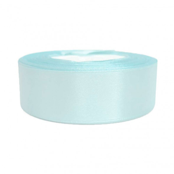 Лента атласная небесно-бирюзовая размер 2,5см*23м