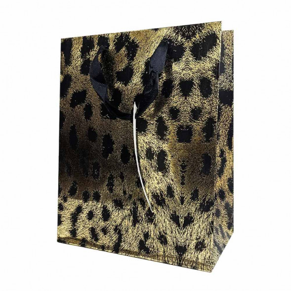 Пакет ЛЮКС Леопард размер 18*23*10см