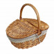 Корзина овальная для пикника ива медовая размер 39*28*14/18*34см
