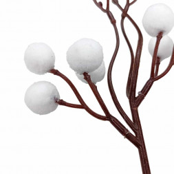 Ветка с белыми ягодами Н-30см