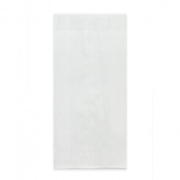 Пакет бумажный белый с плоским дном 40г/м2 размер 17,5*8*4см уп 10шт 