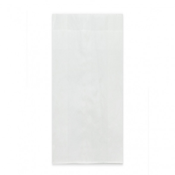 Пакет бумажный белый с плоским дном 40г/м2 размер 17,5*8*4см уп 10шт 