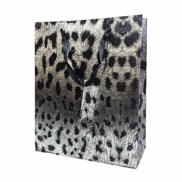 Пакет ЛЮКС Леопард размер 26*32*12см