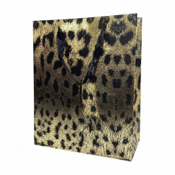 Пакет ЛЮКС Леопард размер 26*32*12см
