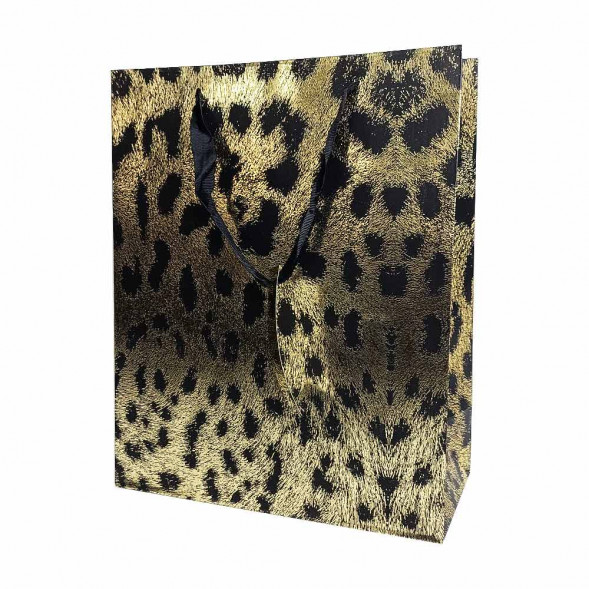 Пакет ЛЮКС Леопард размер 26*32*12см