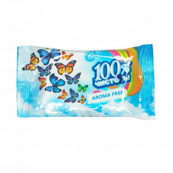 Салфетки влажные 100% чистоты Aroma free 15шт
