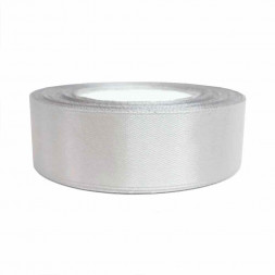 Лента атласная серебряная размер 2,5см*23м