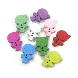 Декор из дерева Девочки L-2см