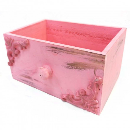 Ящик розовый с декором в 2-х размерах