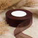 Лента органза коричневая размер 2,5см*50м