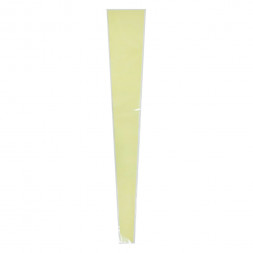 Конус прозрачный на 1 цветок желтый нежный размер 15*80см уп 50шт