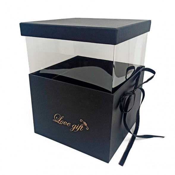 Коробка квадрат Love Gift с регулируемой высотой в 2-х размерах