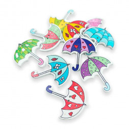 Декор из дерева Зонтики размер 3,5*3см