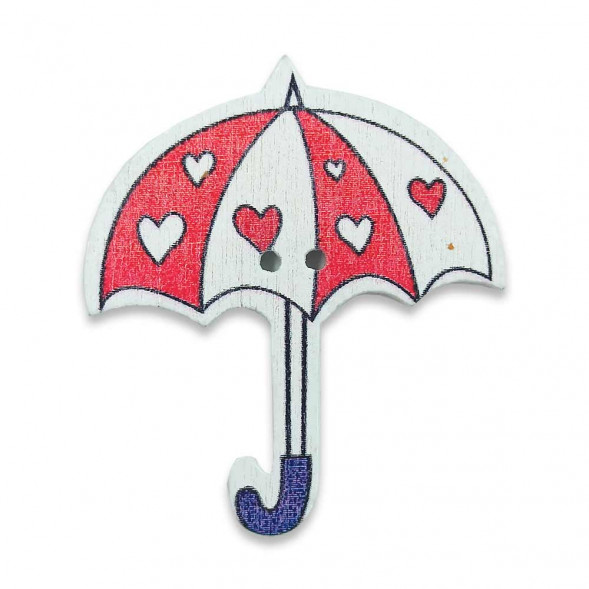 Декор из дерева Зонтики размер 3,5*3см