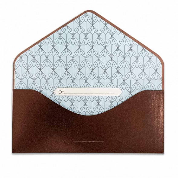 Конверт-открытка для денег Поздравляем 9,3*19см арт 216916